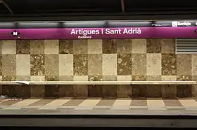 Image illustrative de l’article Artigues-Sant Adrià (métro de Barcelone)