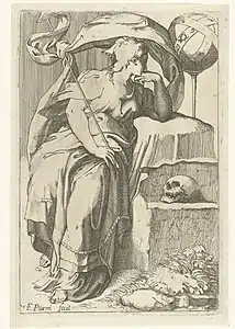 L'Astrologie. Gravure sur bois du XVIe&nbsp;siècle.