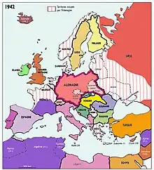 L'Europe de l'"Ordre nouveau" hitlérien.