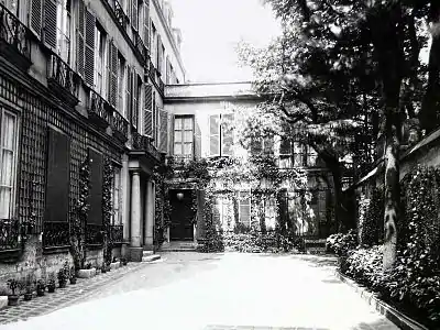 Vue du no&nbsp;20 en 1910 (photographie d'Eugène Atget).