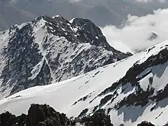 Massif du Toubkal dans le Haut Atlas, point culminant de l'Afrique du Nord à 4&nbsp;167&nbsp;mètres.