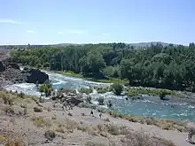 La rivière Atuel, province de Mendoza.