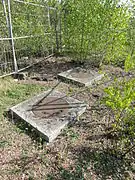 Les têtes de puits matérialisées.