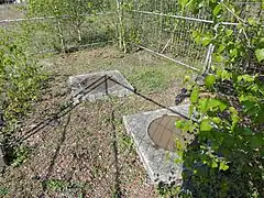 Les têtes de puits matérialisées.