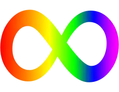 Autism rainbow infinity