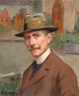 Autoportrait du peintre Jean de Francqueville (1860-1939)