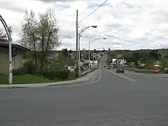 L'avenue du Pont (route 269) à Saint-Martin.