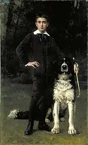 Portrait de Paul Bourgès à l'âge de 13 ans (vers 1884), musée des Beaux-Arts de Bordeaux.