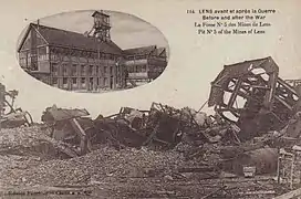 Fosse no&nbsp;5 - 5 bis Saint Antoine ou Antoine Scrive-Labbe, avant et après la guerre.