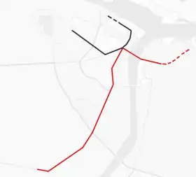 Voir la carte de la ligne.