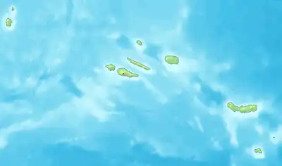 Carte topographique de l'archipel des Açores