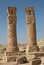 Royaume de Napata, Gebel Barkal, colonnes de Mout