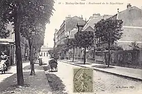 Le boulevard de la République au début du XXe&nbsp;siècle.