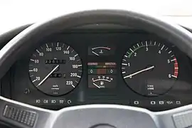 Combiné d'instrumentations de la 524td avec compte-tours jusqu'à 6000 tr/min