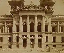 La BNU lors de sa construction 1890-93 cliché BNU.