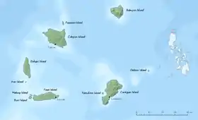 L'archipel Babuyan, avec l'île Babuyan au nord