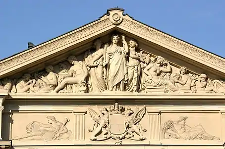 L'Art, la Renommée et la Musique (vers 1862), Baden-Baden,  théâtre de Baden-Baden&nbsp;(de).