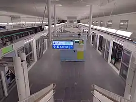 Le quai vu lors de l'ouverture de la station.