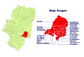 Localisation de Bajo Aragón