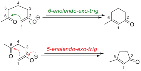 Baldwin rules enolates
