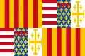Drapeau du royaume de Naples (qui fut en union personnelle avec le royaume d'Aragon de 1442 à 1458 et de 1504 à 1713)
