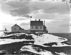 Le phare de Barøy vers 1900.