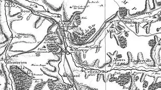 Sur la carte de Cassini du XVIIIe siècle.