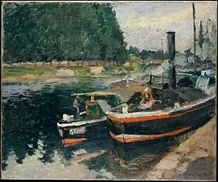 Péniches à Pontoise, 1876Metropolitan Museum, New York