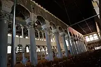 Deux des trois travées.