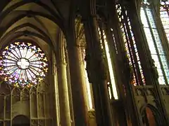 Transept de la cathédrale Saint-Nazaire de Carcassonne (vers 1330).