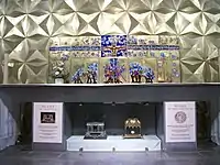 Reliques de saint Pie&nbsp;X et de saint Jean-Paul&nbsp;II conservées dans la chapelle ‘Pax Christi’.