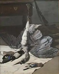 Nature morte au héron, Frédéric Bazillemusée Fabre, Montpellier.