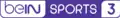 Logo actuel de beIN Sports 3 depuis le 1er janvier 2016.