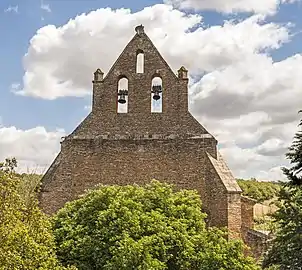 Clocher-mur de Saint-Jean-de-Coquessac.