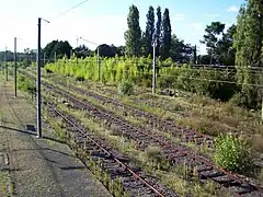 Les voies abandonnées depuis 1954 (août 2014)