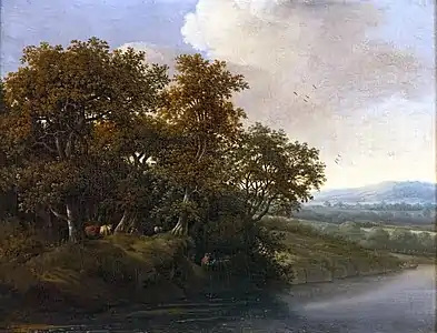 Jan Lagoor (en), Paysage boisé.