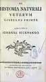 De historia naturalis veterum libellus primus, 1766
