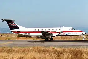 Un Beechcraft 1900C d'USAir Express, similaire à celui impliqué dans l'accident.