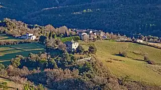 Le village vu de l'ouest.