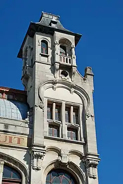 Tourelle de la façade avant.