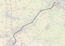 Voir la carte de la ligne.