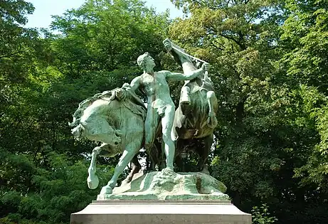 Le Dompteur de chevaux (détail).