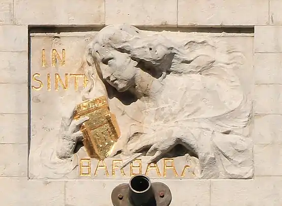 Enseigne «&nbsp;In Sinte Barbara&nbsp;».