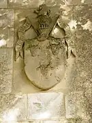 Armoirie, sur le pilier d'entrée du château