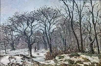 Bois de châtaigniers en hiver, Louveciennes  (c. 1872), Fondation Bemberg
