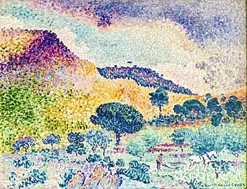 La Chaîne des Maures par Henri-Edmond Cross (1906-1907).