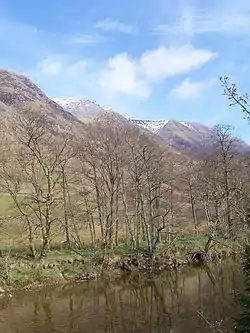 Vue du Glen Nevis, parcouru par la rivière du même nom, au pied du Ben Nevis.