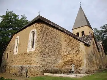 L'église de Bentayou côté chevet.
