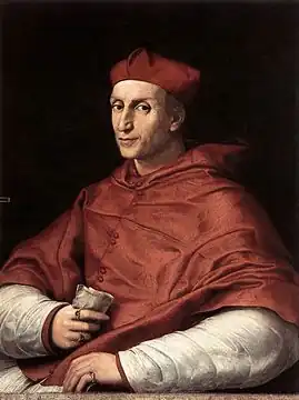 Raphaël, Portrait du cardinal Bibbiena.
