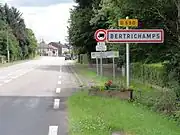 Entrée de Bertrichamps.